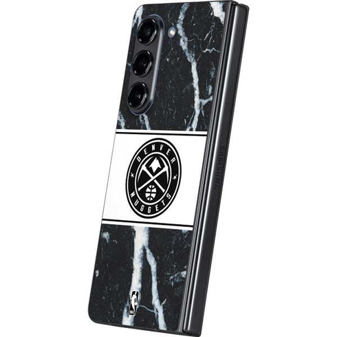 NBA Denver Nuggets Marble Galaxy Z Fold5 5G Skin